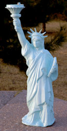cast aluminum small size statue of liberty