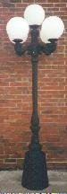 five light victorian street lamp