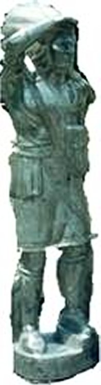 large cast statue