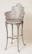 Basket Weave cast aluminum barstool, item A-5212