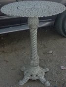 Cast aluminum Hearts bar table, model A-5172