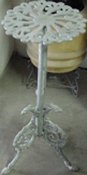 Cast aluminum Fern stand or pedestal table, model A-5420