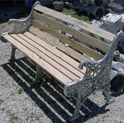 San Francisco cast aluminum bench, model A-2300