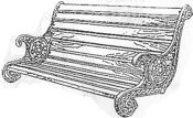 San Francisco cast aluminum bench swing, model A-2301