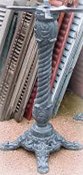 Tall cast aluminum pedestal table base, item A-5051