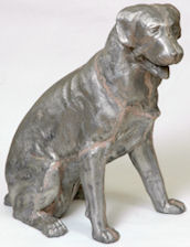 rottweiler statue natural size sitting dog