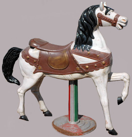 cast aluminum carousel horse