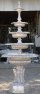 tall five tier cast aluminum swan fountain