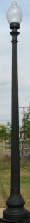 traditional style commercial street lamp made from heavy aluminum castings
