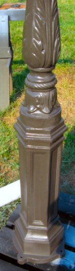 early american lamp post base