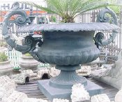 cast aluminum urn