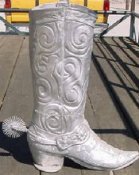 aluminum cowboy boot