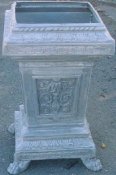 cast aluminum trash can receptical