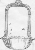 cast aluminum basin shell lavabo