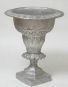 tall cast aluminum urn