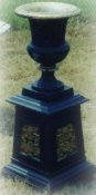 cast aluminum patio urn